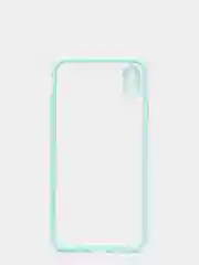 Бирюзовый силиконовый противоударный чехол для Iphone XS MAX
