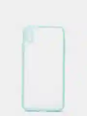 Бирюзовый силиконовый противоударный чехол для Iphone XS MAX