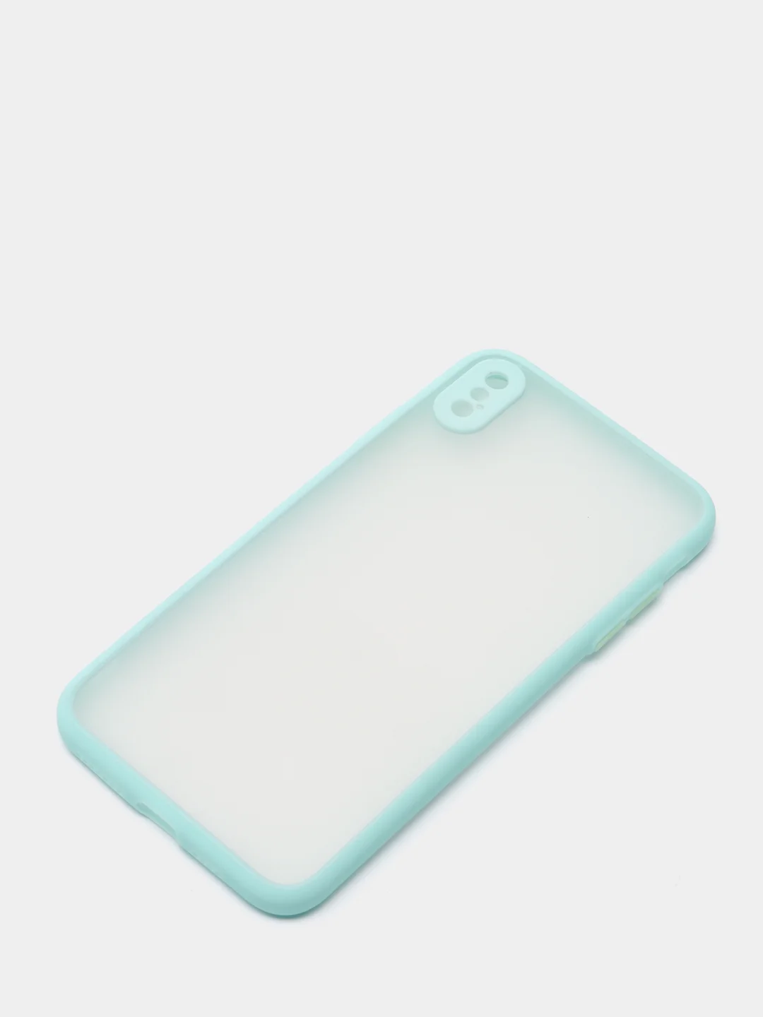 Бирюзовый силиконовый противоударный чехол для Iphone XS MAX