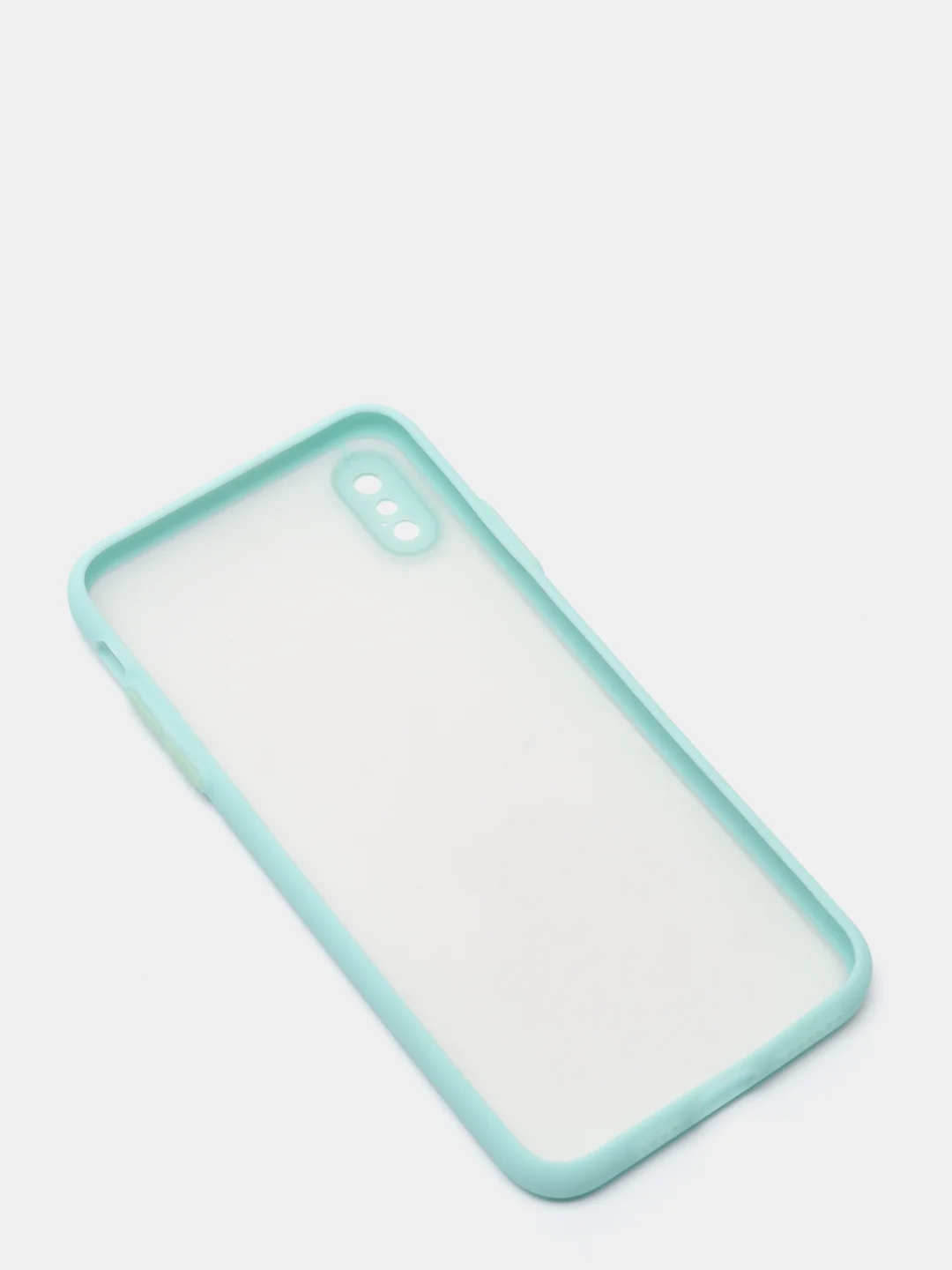 Бирюзовый силиконовый противоударный чехол для Iphone XS MAX