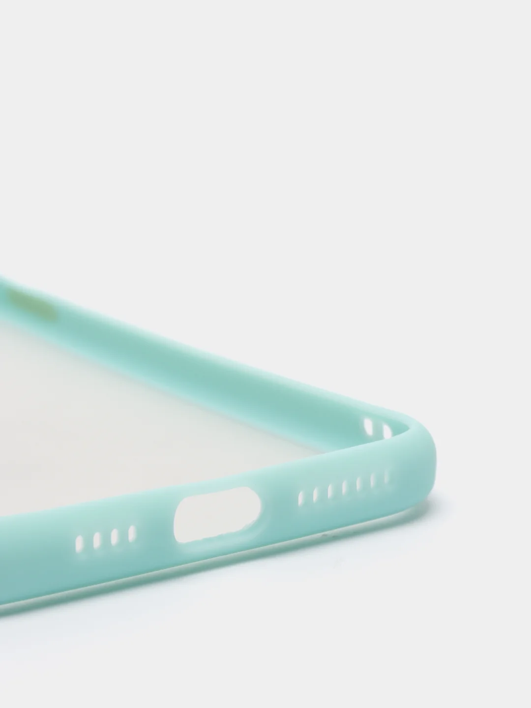Бирюзовый силиконовый противоударный чехол для Iphone XS MAX