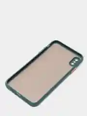 Зеленый силиконовый противоударный чехол для Iphone XS MAX
