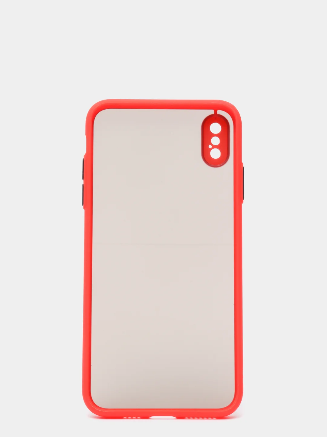 Красный силиконовый противоударный чехол для Iphone XS MAX