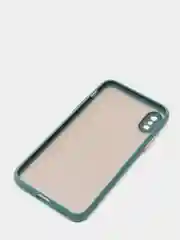 Зеленый силиконовый противоударный чехол для Iphone X/XS