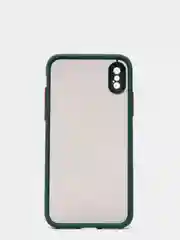 Зеленый силиконовый противоударный чехол для Iphone X/XS