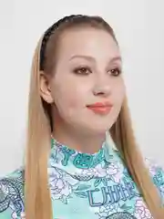 Черный ободок для волос "Коса"