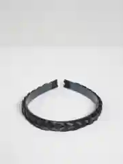 Черный ободок для волос "Коса"