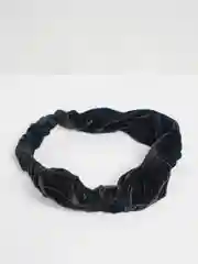Серый повязка на голову бархатная