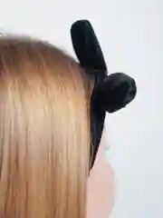 Серый повязка на голову бархатная