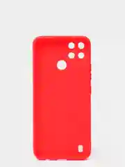 Красный чехол для Realme C21Y цветной матовый