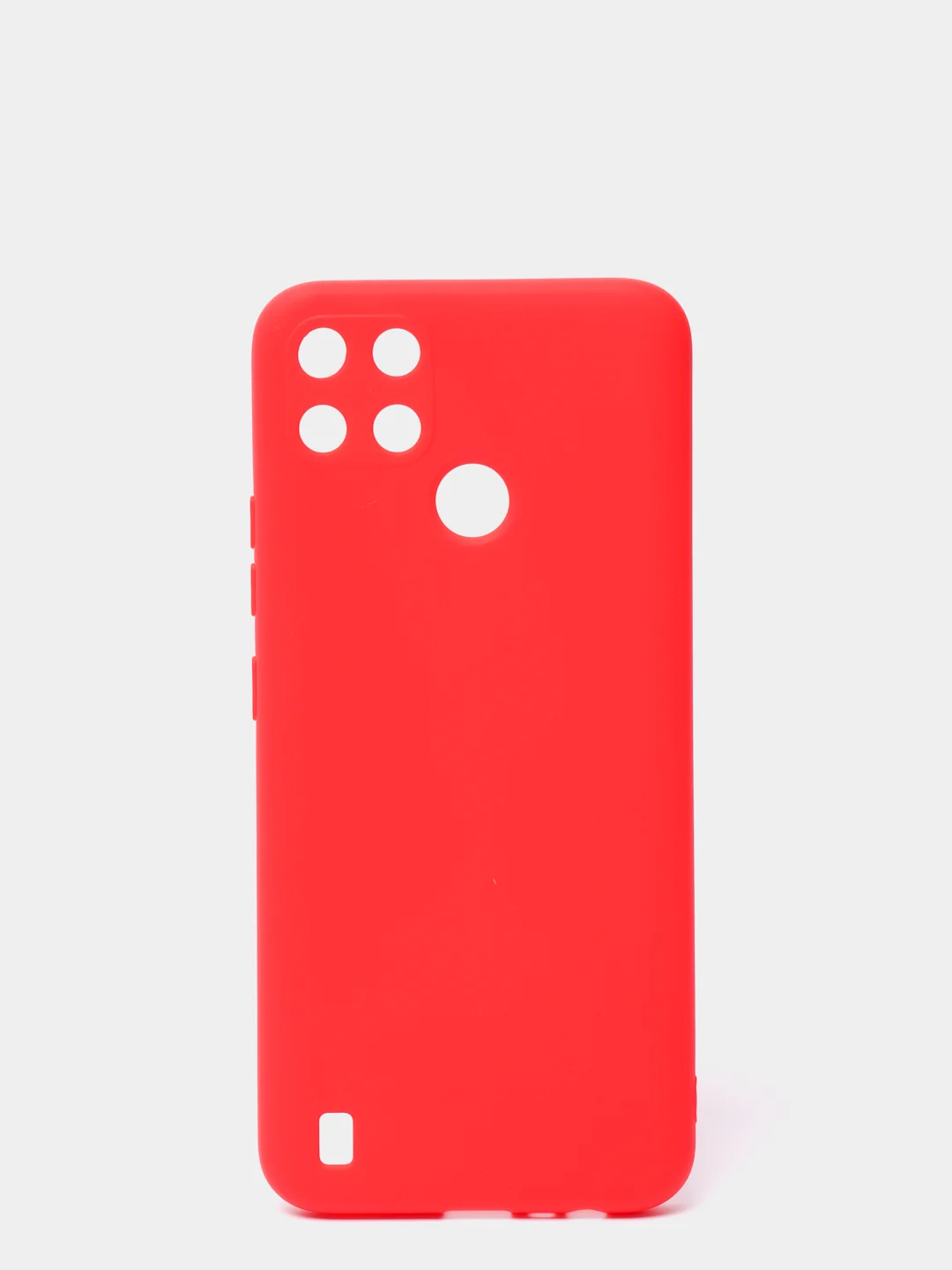 Красный чехол для Realme C21Y цветной матовый
