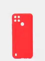 Красный чехол для Realme C21Y цветной матовый