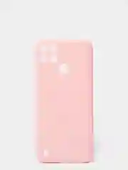 Розовый чехол для Realme C21Y цветной матовый