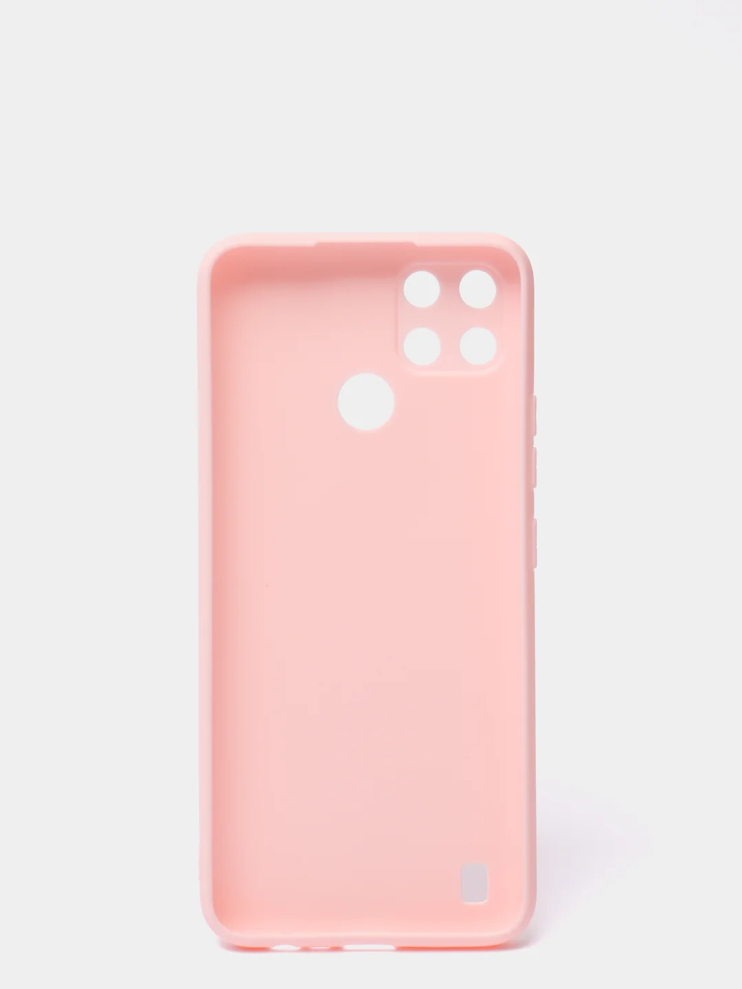 Розовый чехол для Realme C21Y цветной матовый
