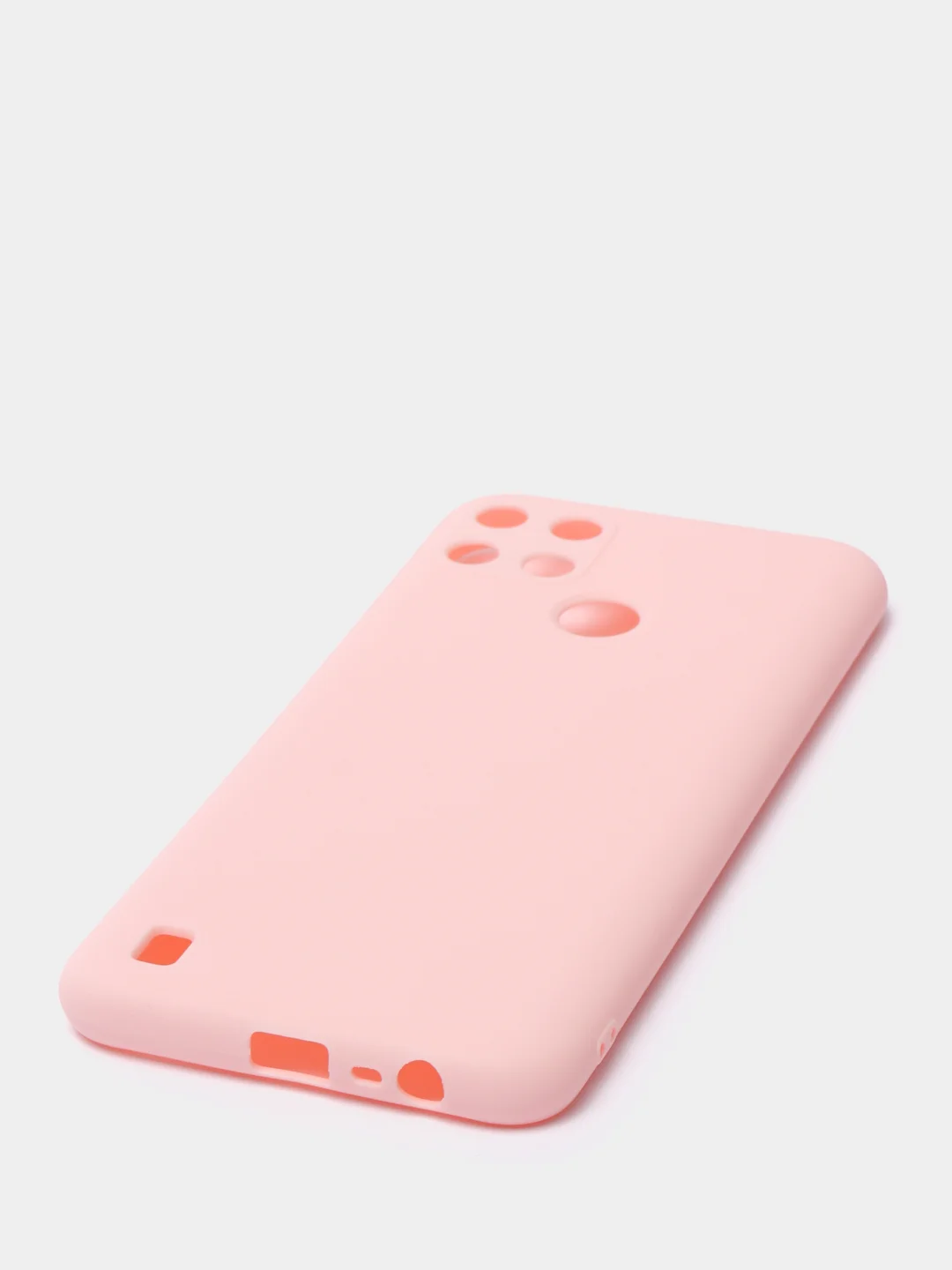 Розовый чехол для Realme C21Y цветной матовый