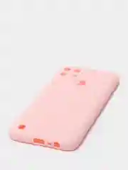 Розовый чехол для Realme C21Y цветной матовый
