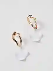 Белый женские серьги-подвески