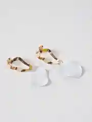 Белый женские серьги-подвески