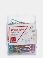 Канцелярские скрепки, цветные