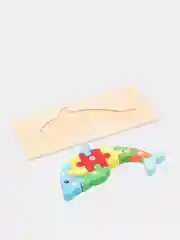 Голубой пазлы деревянные/Развивающая игра для детей/Пазлы для самых маленьких/Крупные пазлы