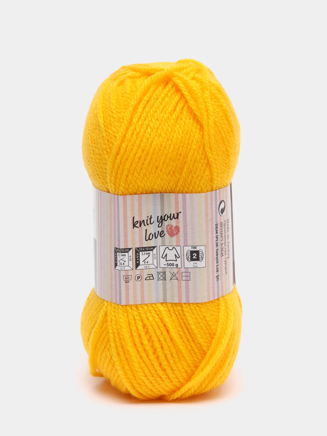 Желтый пряжа YarnArt "Baby", 50г, 150м, 100% акрил