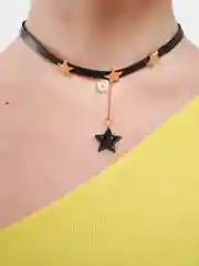 Аметистовый чокеры с подвеской
