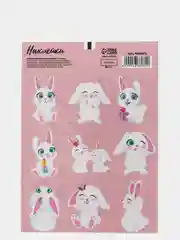 Коралловый меланж наклейки-стикеры для ежедневника.  Бумажные наклейки для творчества, 72 вида