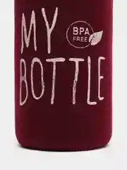 Бордовый my bottle в термочехле