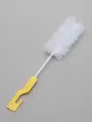 Желтый ершик для мытья бутылок