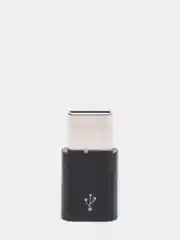 Серый переходник адаптер micro usb type c