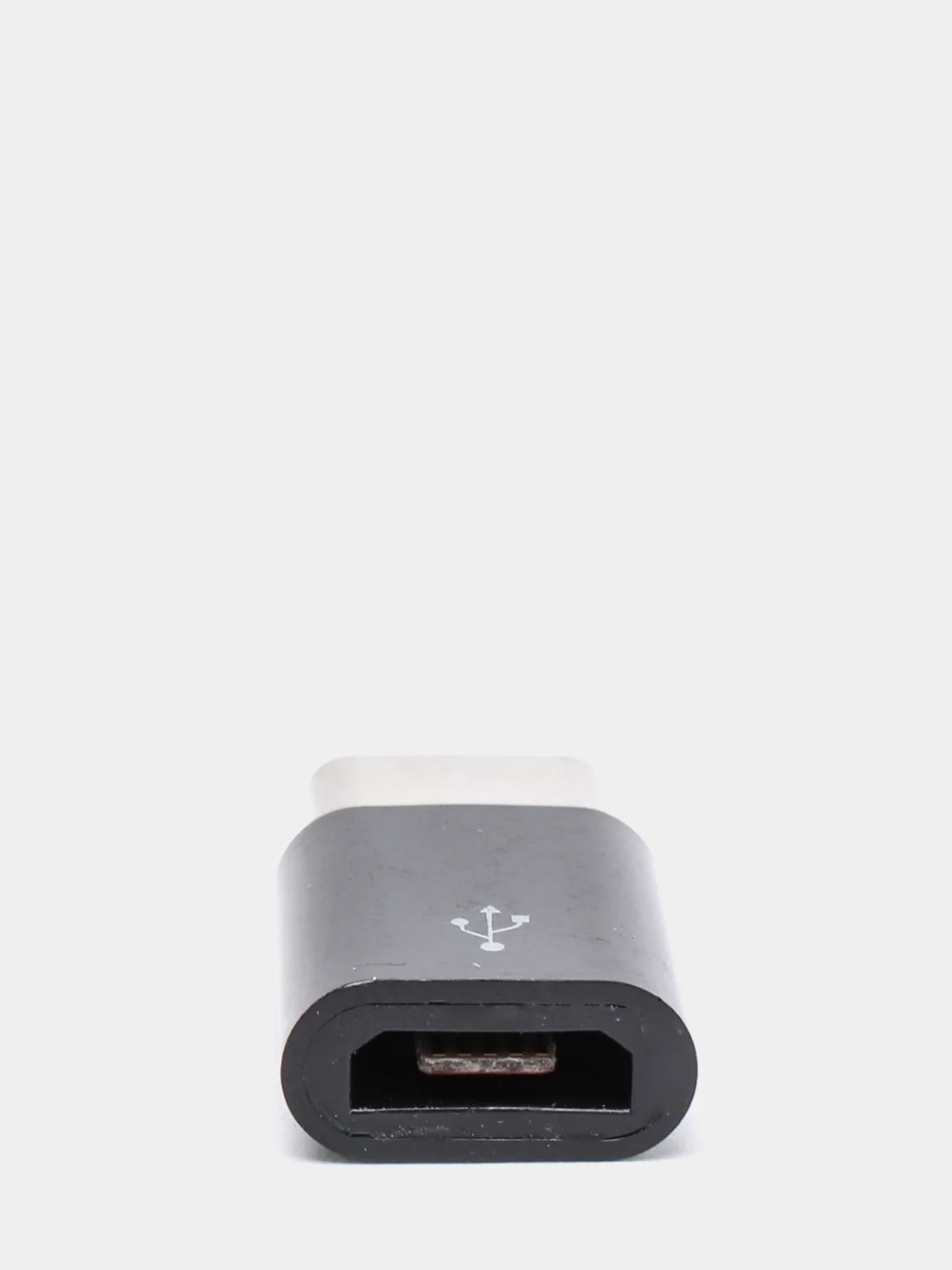 Серый переходник адаптер micro usb type c