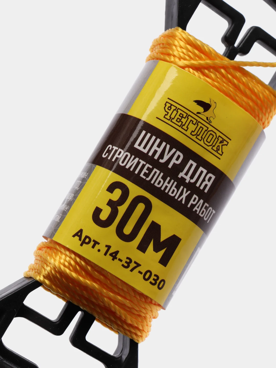 Шнур строительный каменщика разметочный на катушке причалка 30 м / 50 м / 100 м