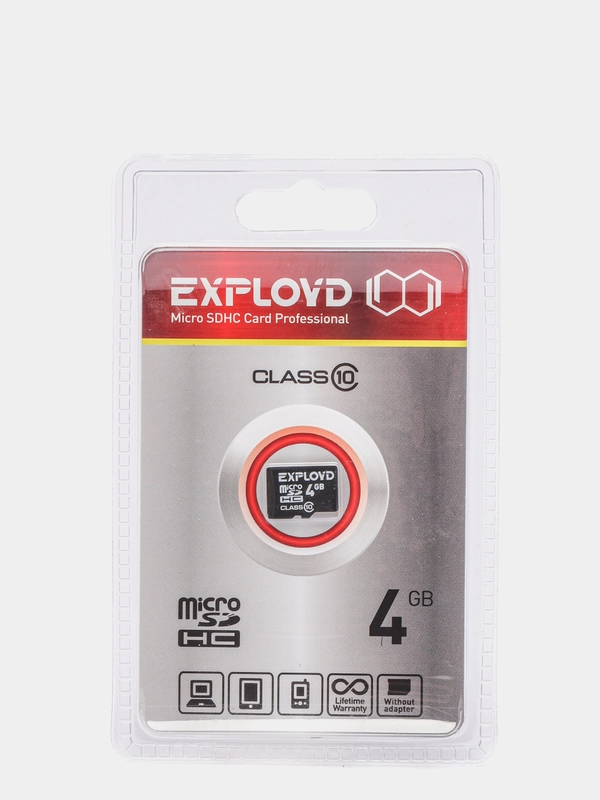 Карта памяти Exployd microSDHC 4/8/16/32/64/128GB Class10 micro SD микросд флеш карта