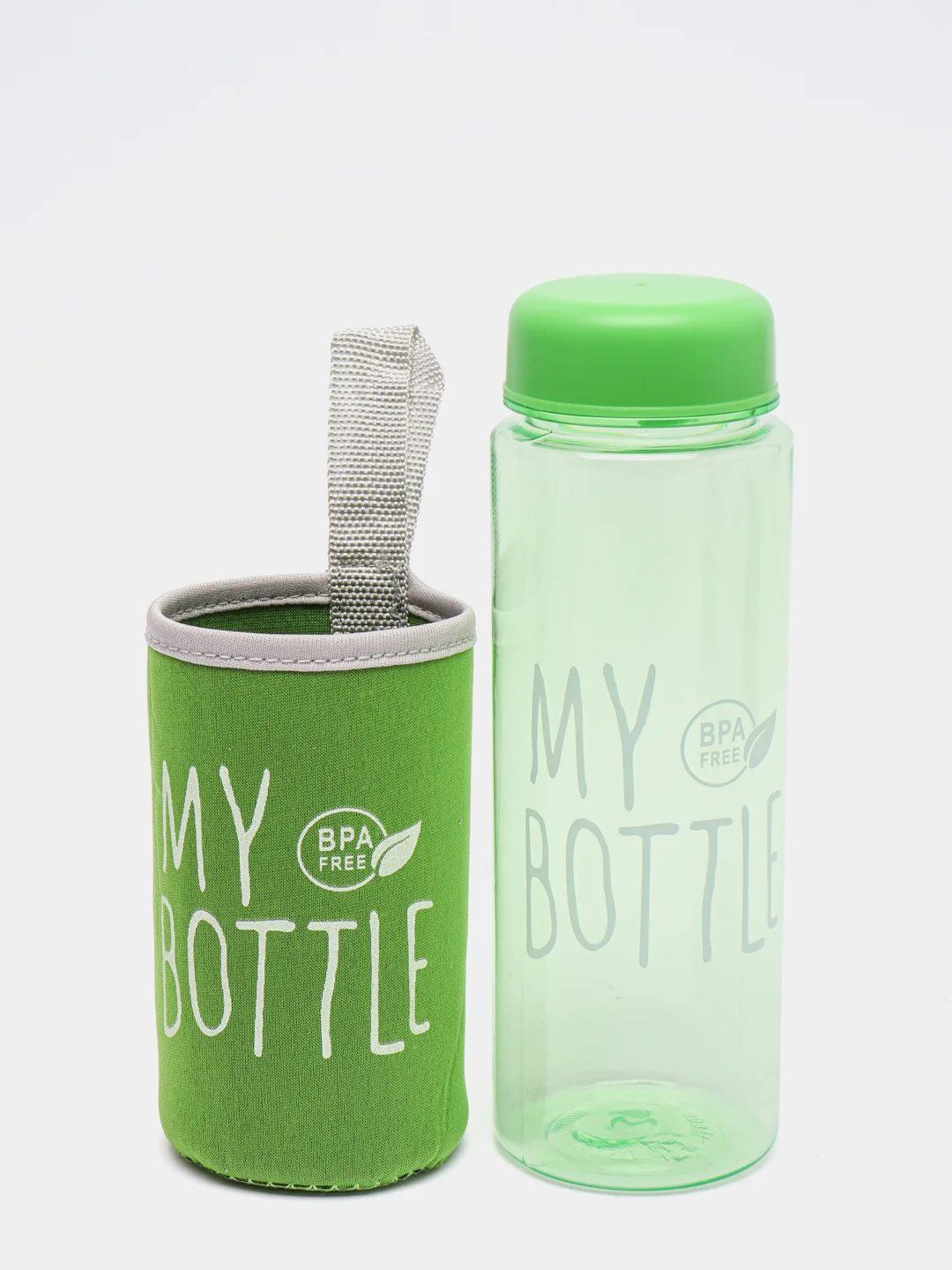 Бордовый my bottle в термочехле