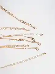 Золотой цепочка ожерелье с подвеской