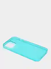 Бирюзовый чехол защитный силиконовый плотный с закрытым низом для iPhone 13 / Pro / Pro Max / mini
