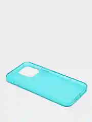 Бирюзовый чехол защитный силиконовый плотный с закрытым низом для iPhone 13 / Pro / Pro Max / mini