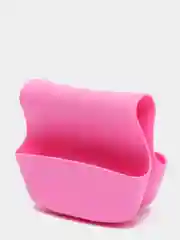 Розовый силиконовый кухонный держатель для губок