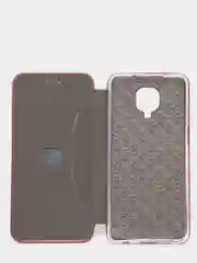 Бордовый чехол книжка Xiaomi Redmi Note 9S, Note 9 Pro, Редми Ноут 9 Про