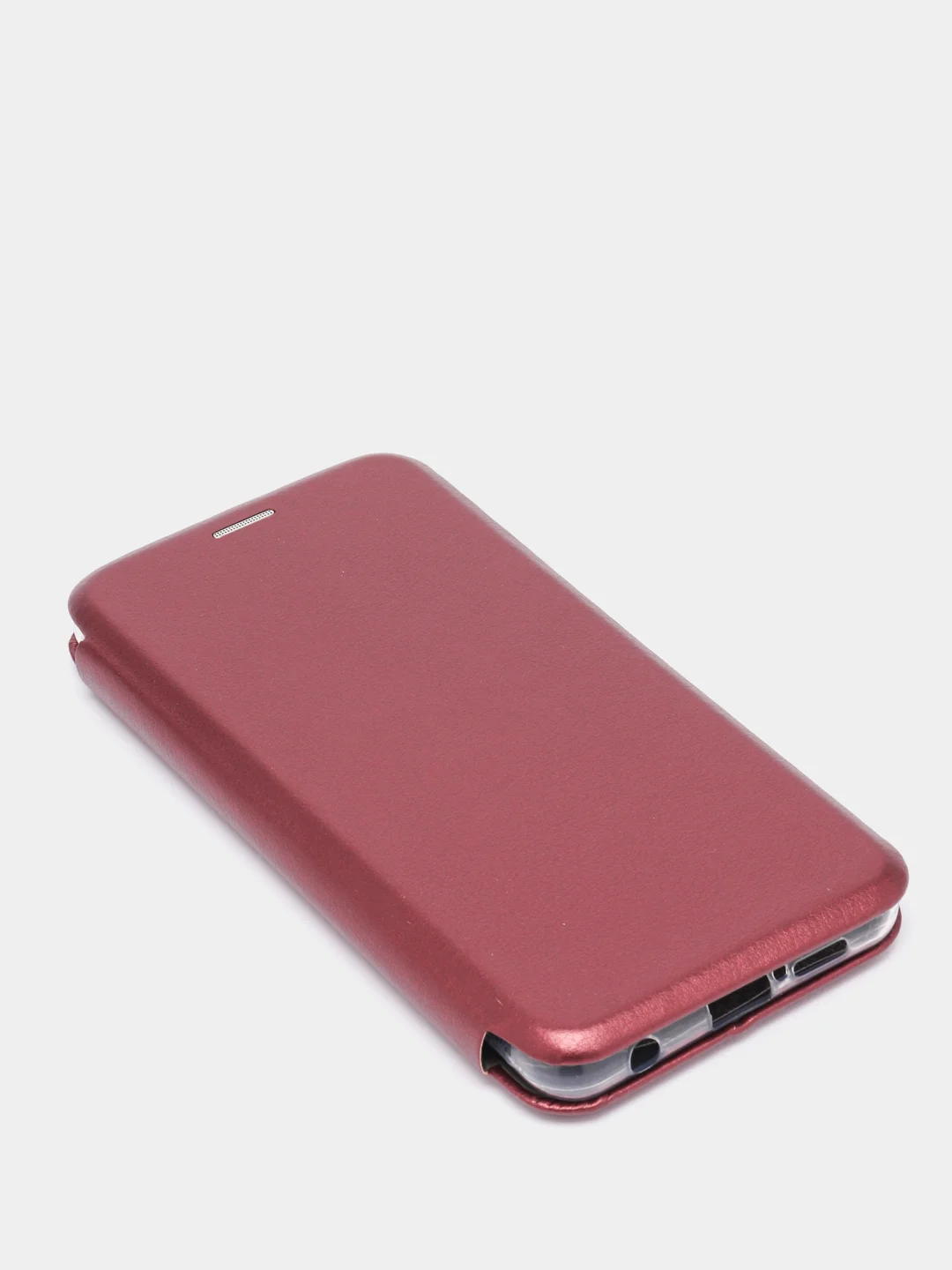 Бордовый чехол книжка Xiaomi Redmi Note 9S, Note 9 Pro, Редми Ноут 9 Про