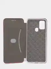 Бордовый чехол книжка для Samsung M31, Самсунг М31