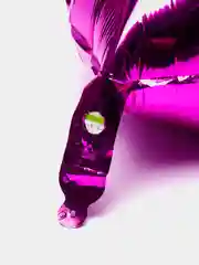 Фуксия шарик фольгированный "Сердце"