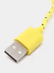 Желтый кабель для зарядки телефона micro USB, провод зарядный, шнур юсб быстрая зарядка