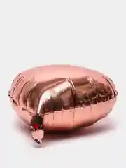 Бежевый шарик фольгированный "Сердце"
