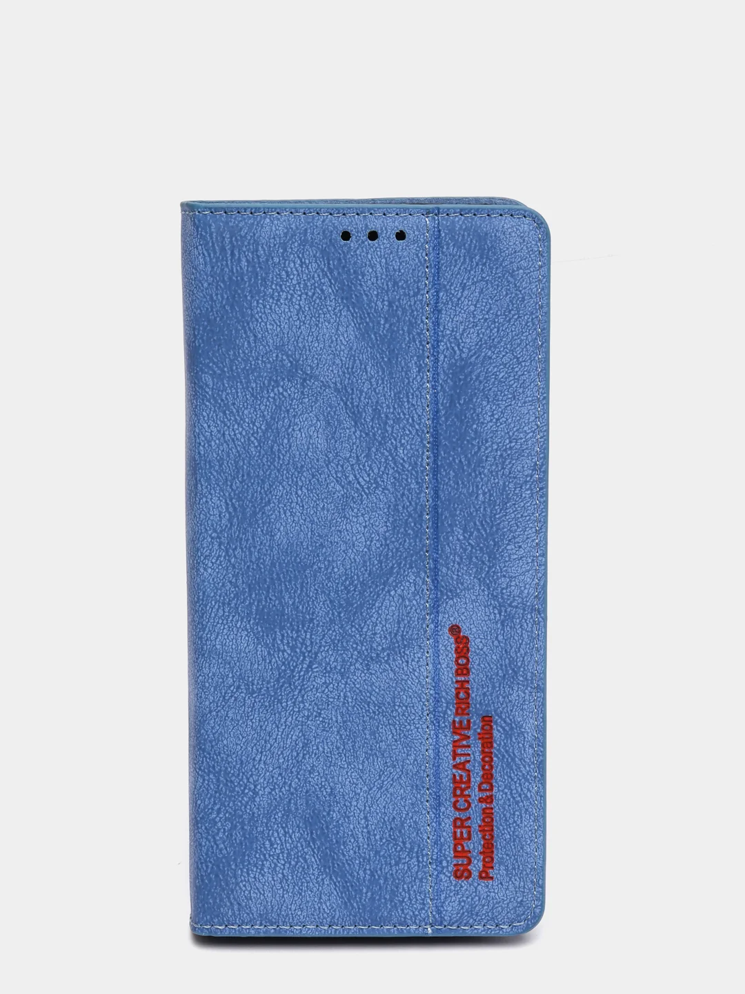 Светло-синий чехол-книжка для Samsung A52 из нубука Super Creative