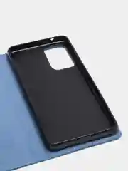 Светло-синий чехол-книжка для Samsung A52 из нубука Super Creative