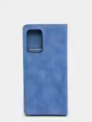 Светло-синий чехол-книжка для Samsung A52 из нубука Super Creative