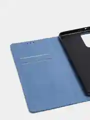 Светло-синий чехол-книжка для Samsung A52 из нубука Super Creative