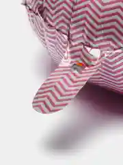 Розовый шарик фольгированный круглый с облаком, с надписью "Happy Birthday"
