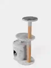 Серый когтеточка с домиком